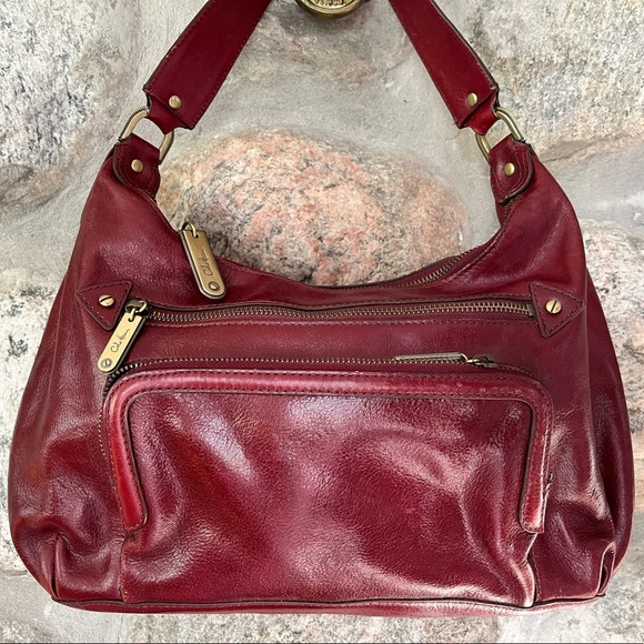 Beautiful deep red leather purse with lots of pockets - Picture 7 of 16